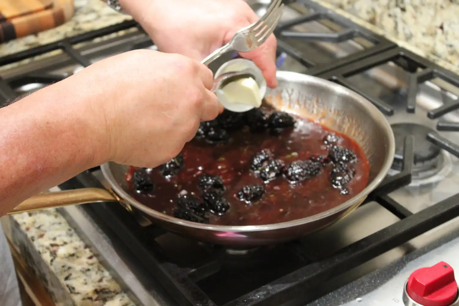 Pan-Seared Duck Breast with Blackberry Cognac Sauce